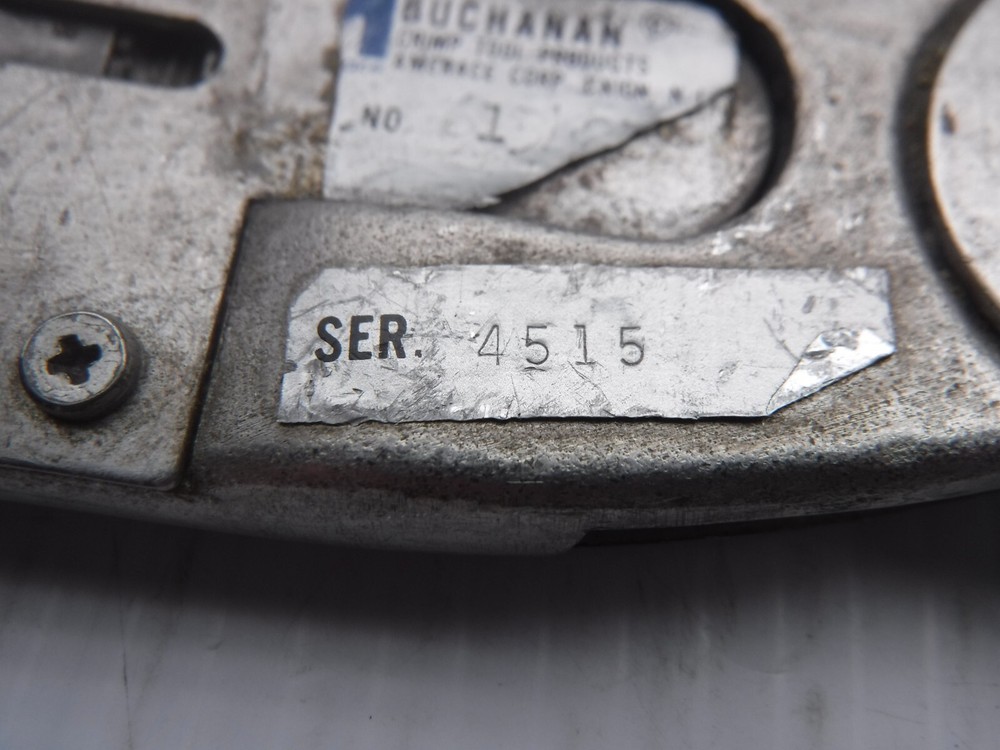 Buchanan 613L27 Hand Crimper