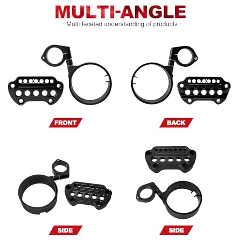 Motorcycle Speedometer Ring Relocation Bracket Side Mount Instrument Cover