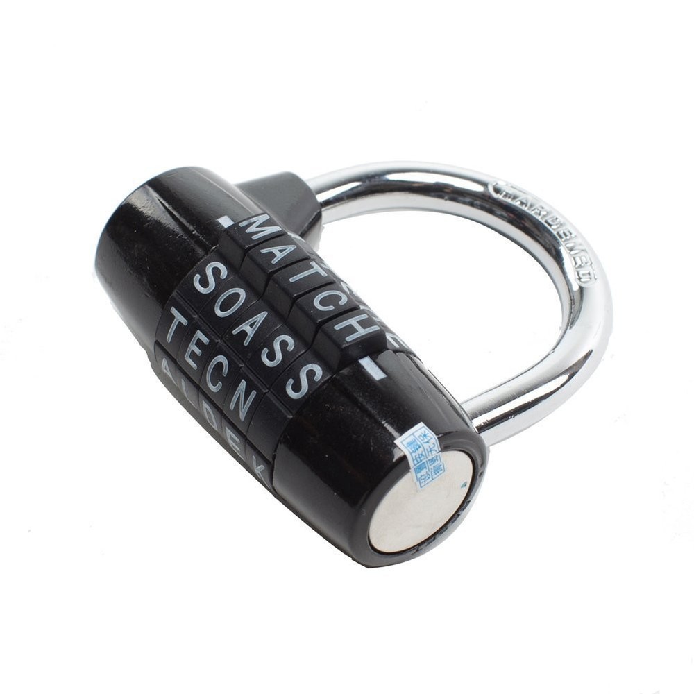 Padlock,combination padlock,5 dial padlock,5 letter lock,5 code padlock,gym l...