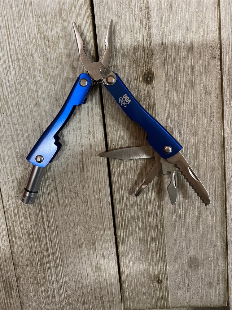 USA Olympics Multitool Utility Knife With Sheath