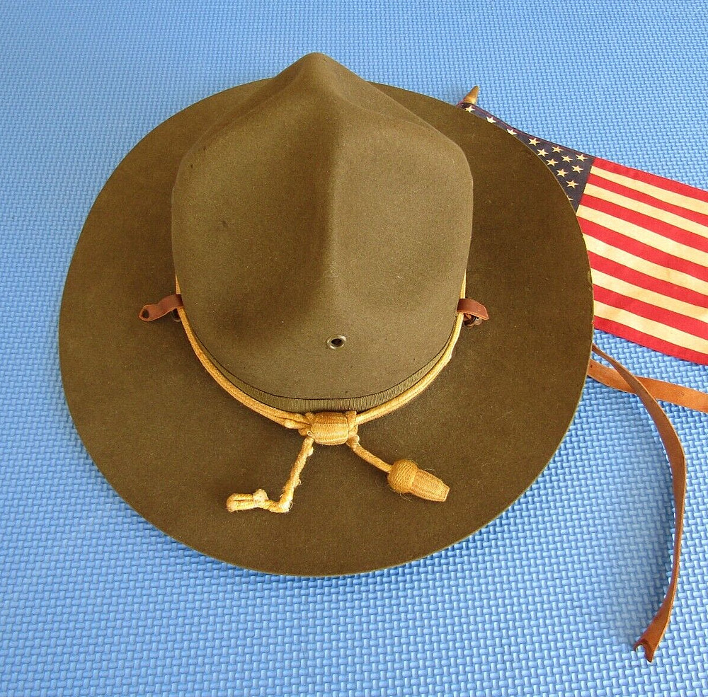 Early WW II U.S. Cavalry Campaign Hat !