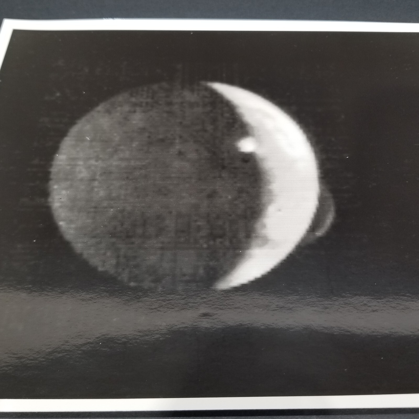 ORIGINAL NASA VOYAGER 1 PHOTO JUPITER'S MOON IO, KODAK PAPER JPL 1979 RARE MINT