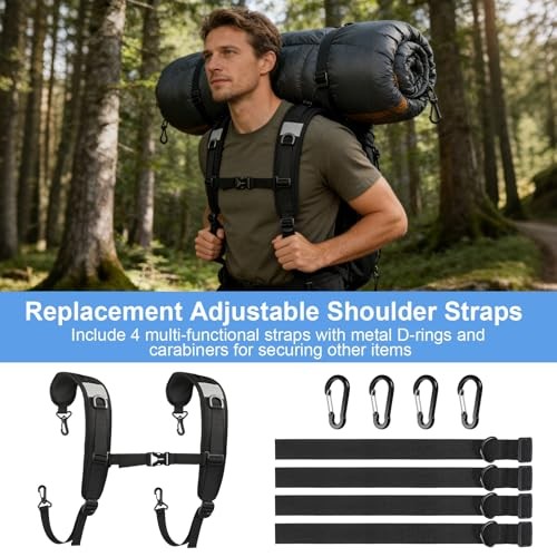 Backpack Straps, Adjustable Backpack Shoulder Strap, Replacement Padded