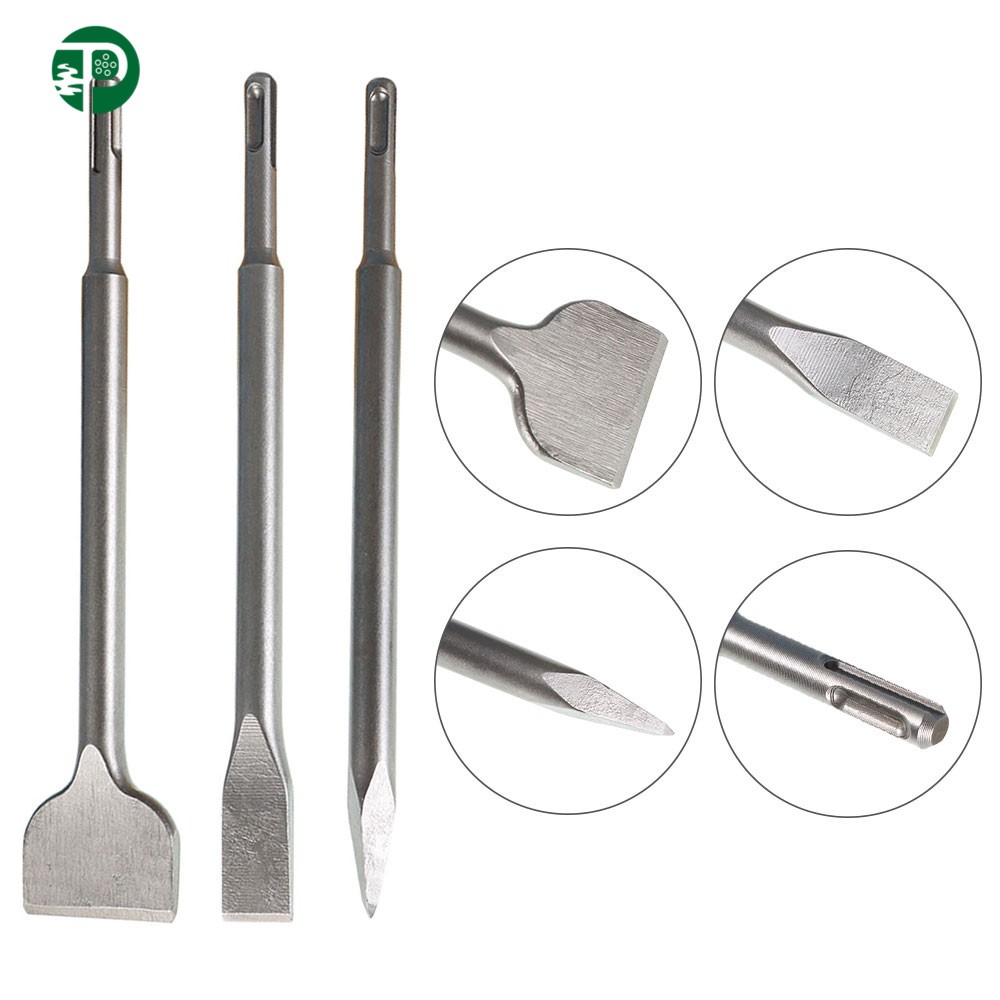 6 Pack SDS Plus Chisel Set Concrete Drill Bits Set Rotary Hammer Bits US