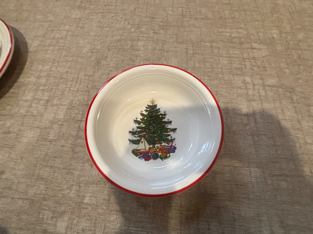 Fiesta Christmas Tree 4 piece place setting by Cuthbertson. Rare.