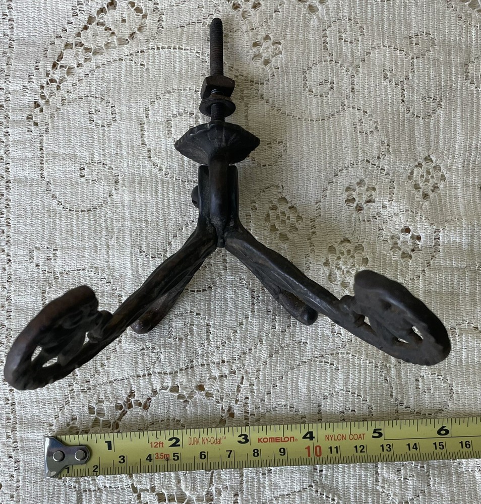 Antique Cast Iron Hooks, Halltree Hook & Lamp/Birdcage Hook