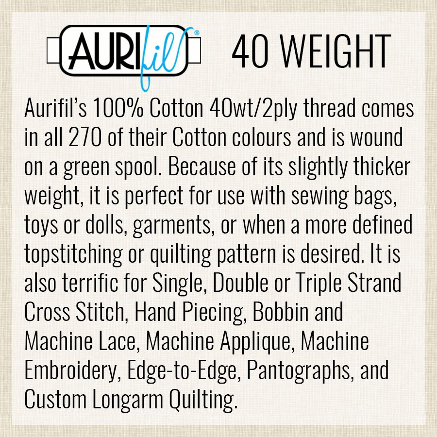 Emerald 2865 | 40wt Small Spool 150M / 164Y | Aurifil