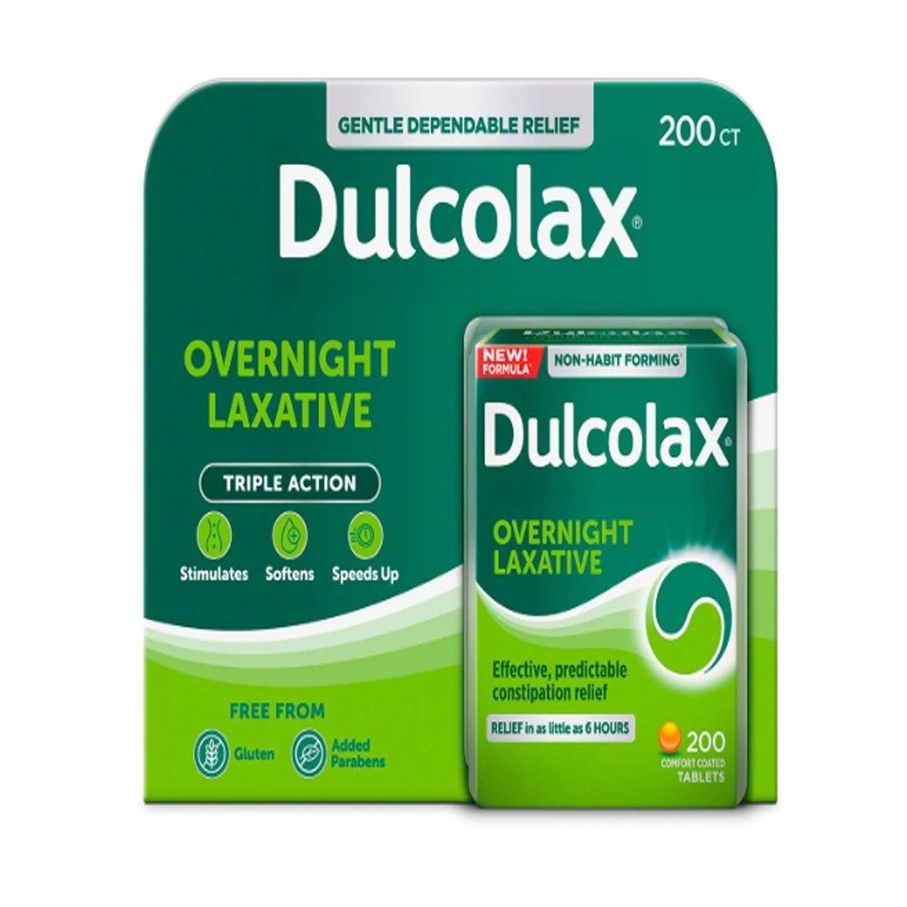 변비약 둘코락스 (Dulcolax) 듈코락스 200정 한국직배송 (개인통관번호 메세지란에 기재필수) (1+1 옵션가능)