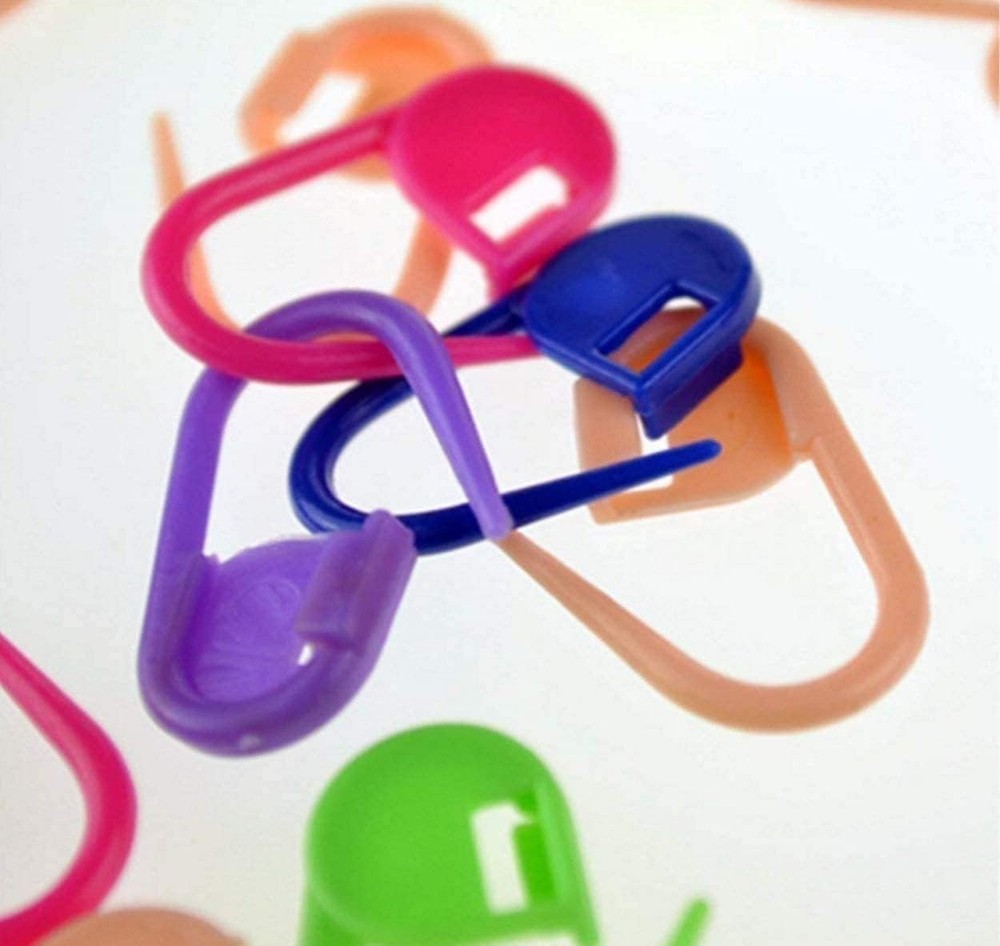 100PCS Crochet Stitch Markers Locking Knitting Clips
