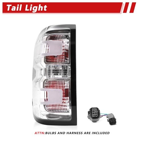 Tail Light Assembly Compatible with 2014-2018 Chevy Silverado 1500/2019