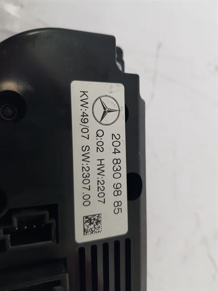 2008 MERCEDES C-CLASS HEATER CONTROL PANEL ASSEMBLY 2048309885