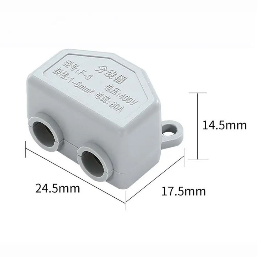 Robust Brass Quick Terminal Block for 60A Electrical Cable Splice Needs