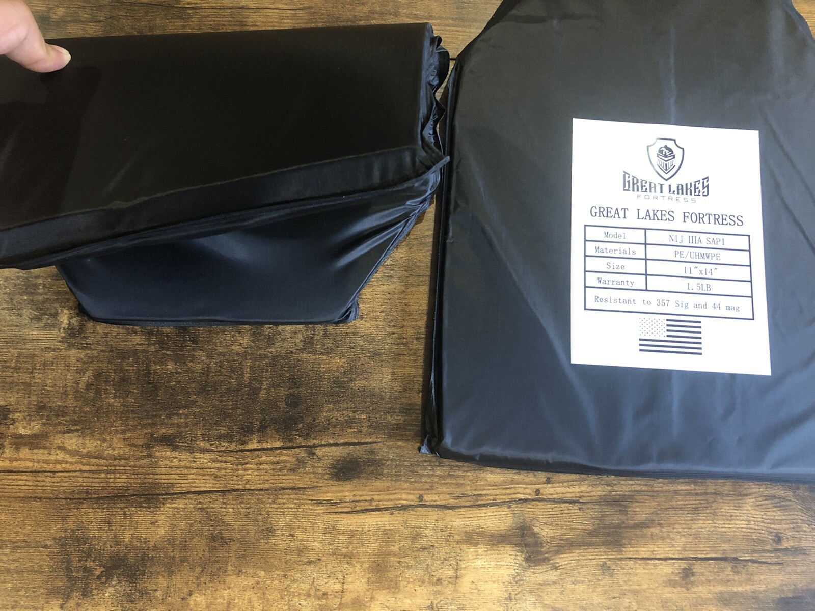 Level IIIA 3A Soft Bulletproof Body Armor Plate PAIR 11x14 Ultra Light