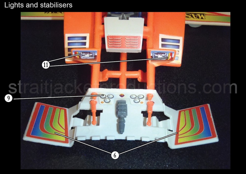 MASK M.A.S.K. Firefly Ultimate Upgrade Sticker Label Decal Kit