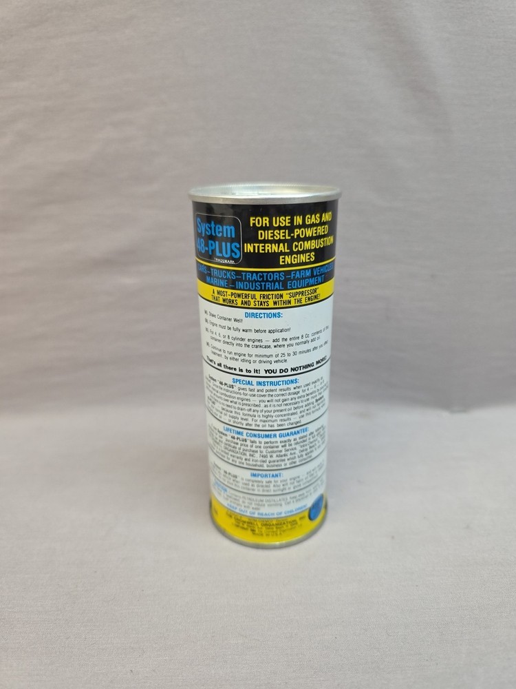 System 48-Plus Engine Therapy Protect Oil Additive Reduce Gas