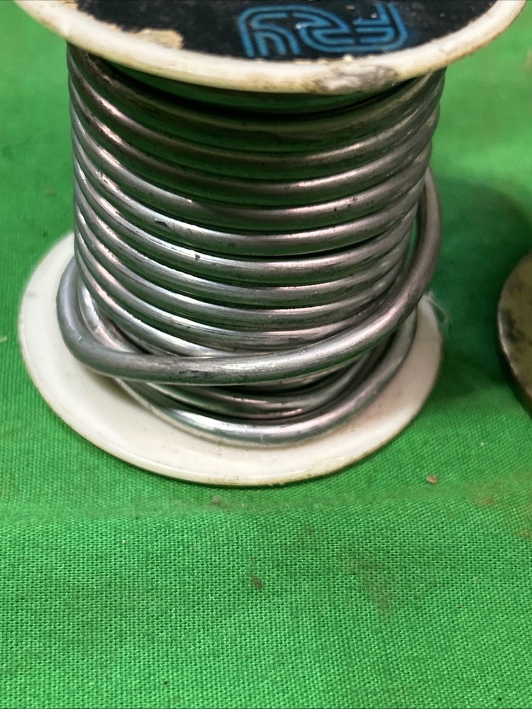 Three Partial Spools Solid Wire Silver Bearing Solder 1.9 Lbs