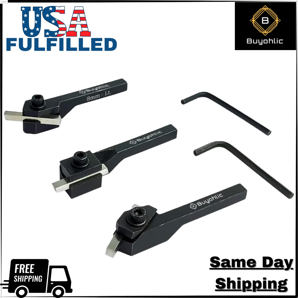 Small Lathe Turning Tool Set With HSS Tool Bits-USA FULFILLED