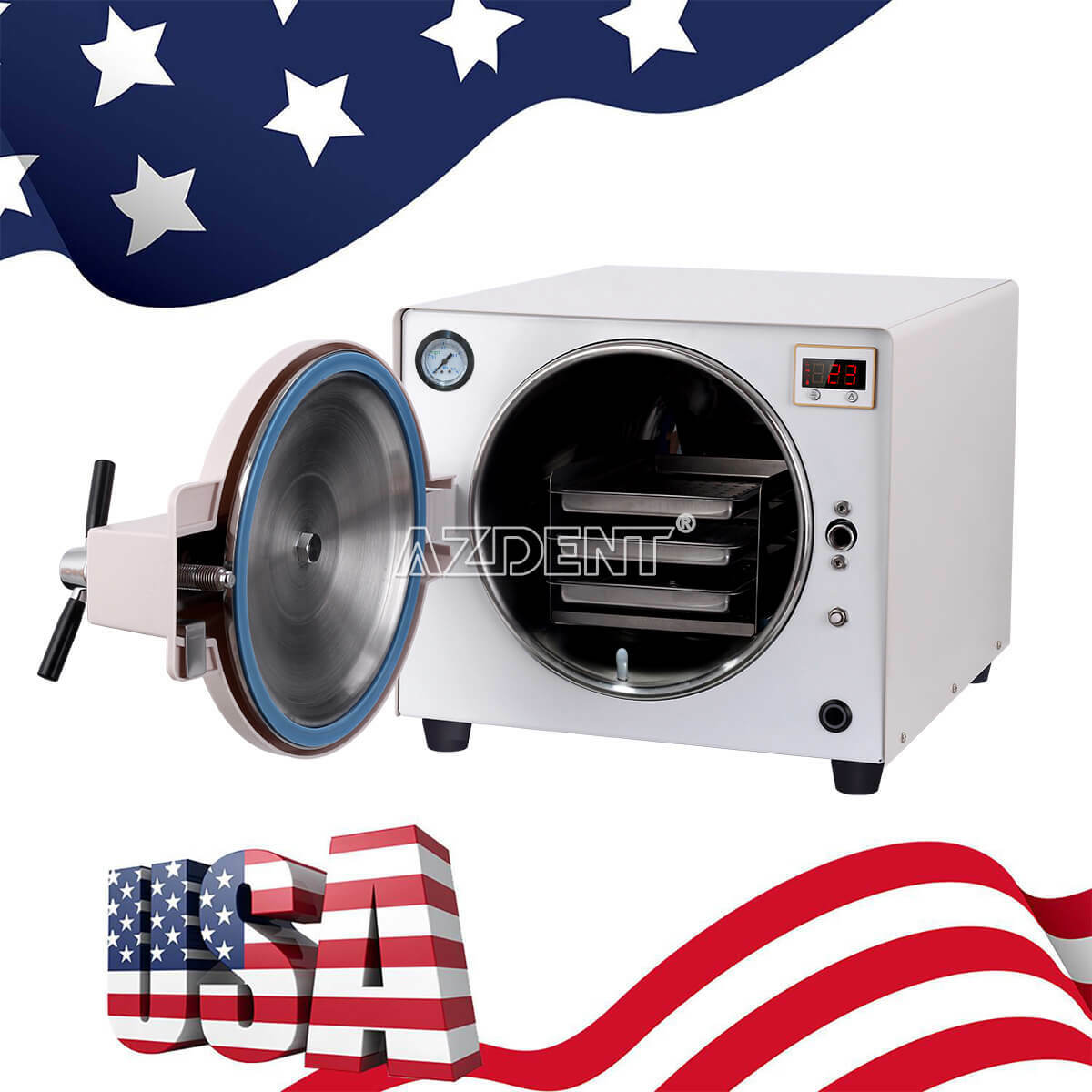 18L /14LDental Autoclave Steam Sterilizer Medical Sterilization Lab Equipment
