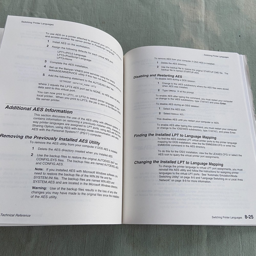 Technical Reference Manual IBM Laser Printer 4039 Series Lexmark 1993 2nd Ed VTG