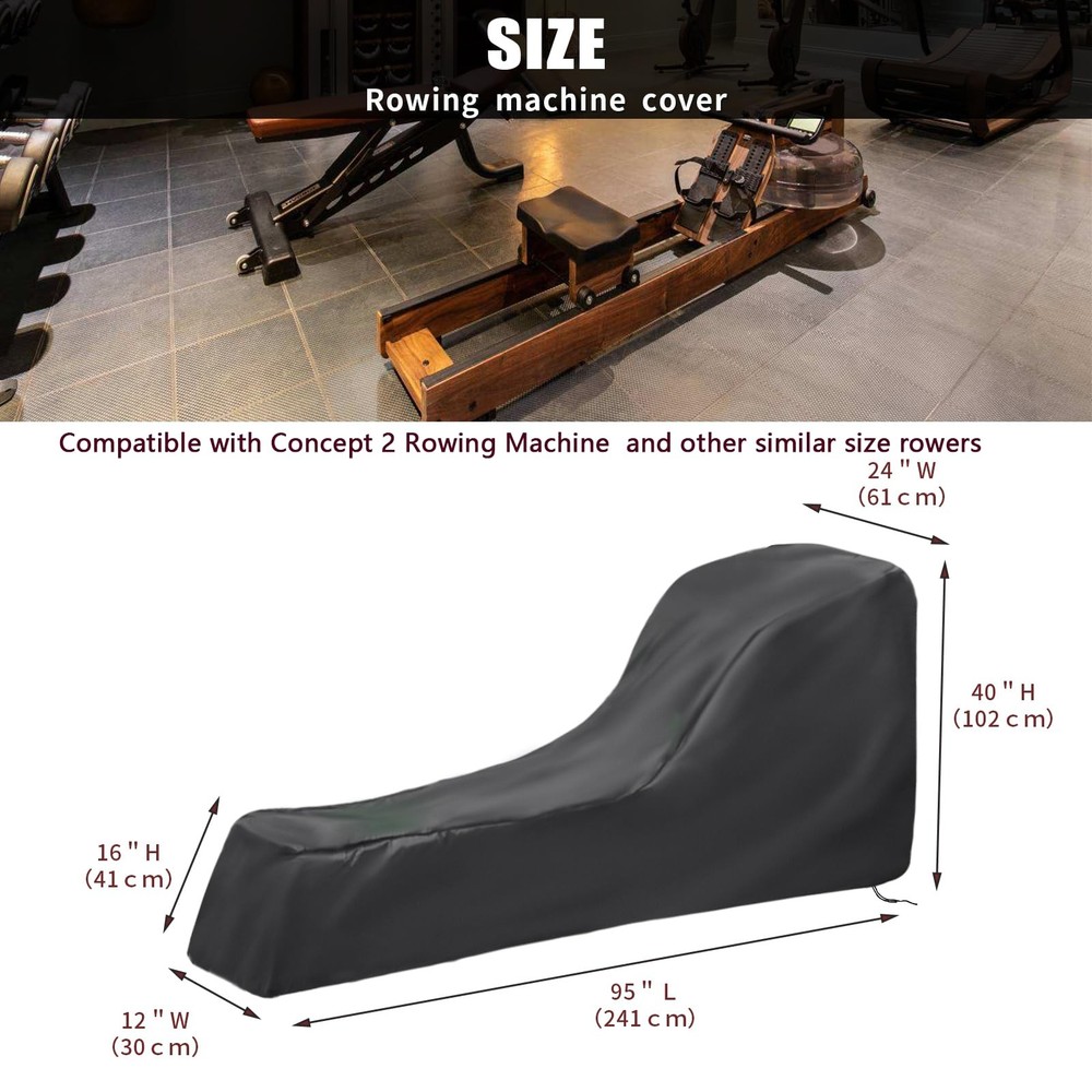 Rowing Machine Cover for Hydrow Rowing Machine Waterproof Rower Cover Dustpro...
