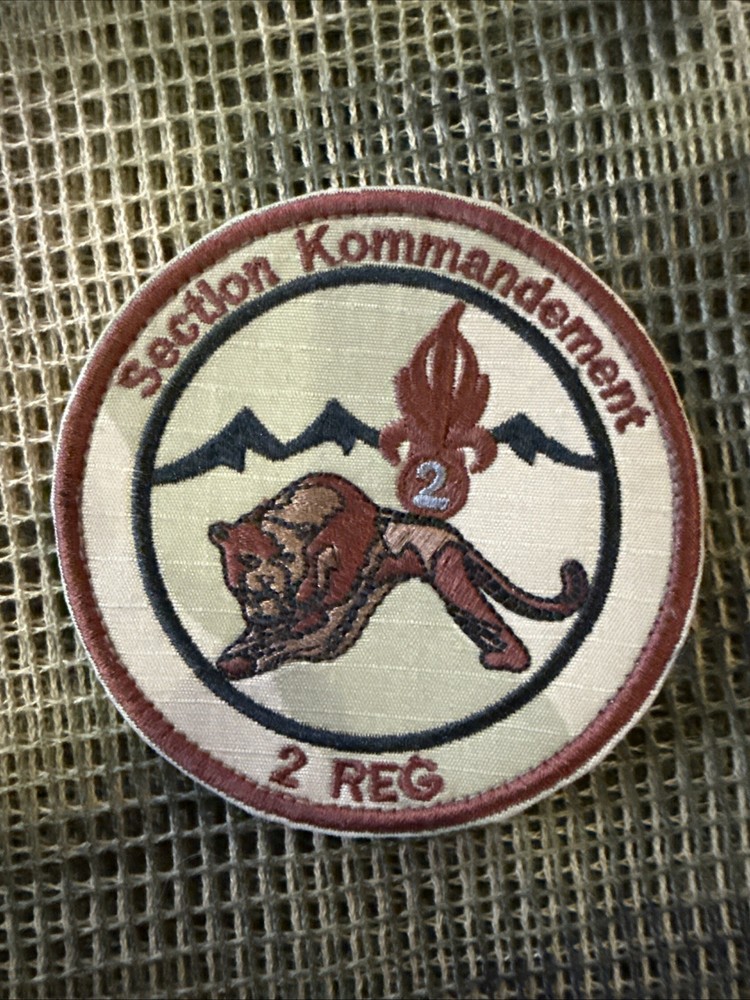 French Foreign Legion Section Kommandement 2 Reg Desert Tan Patch