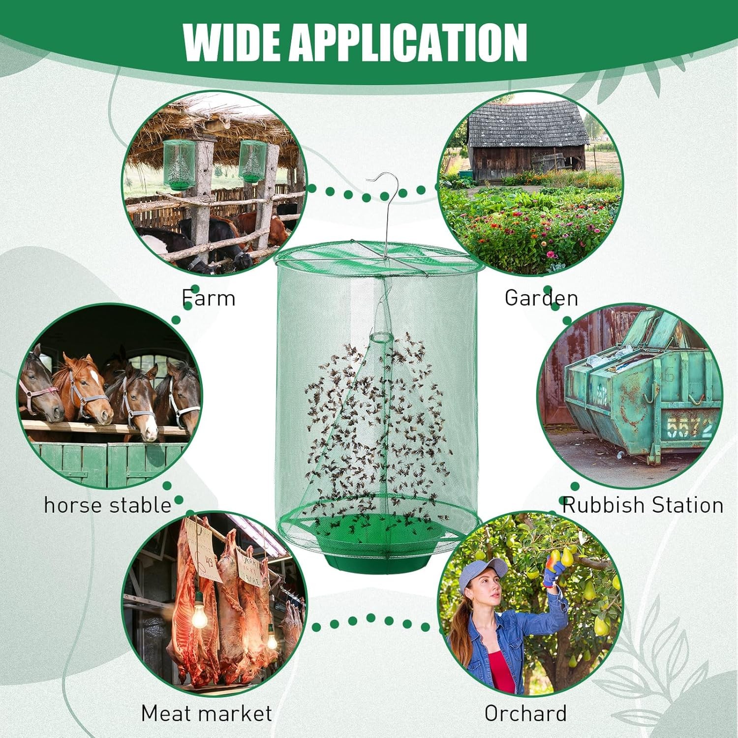 The Ranch Fly Trap Reusable Outdoor Fly Trap Killer Catcher Pest Bug Catch Lot