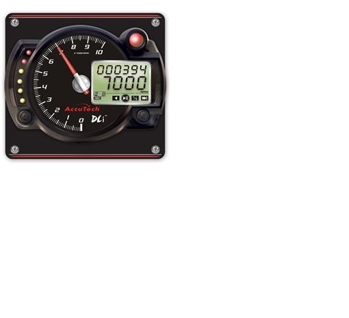 Longacre AccuTech DLi Stepper Motor Data Logging Tachometer- Aluminum Panel,IMCA