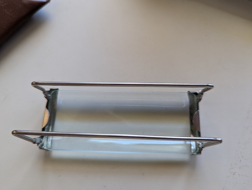 ANTIQUE APEX EZY REDE MAGNIFYING READING GLASS WITH CASE