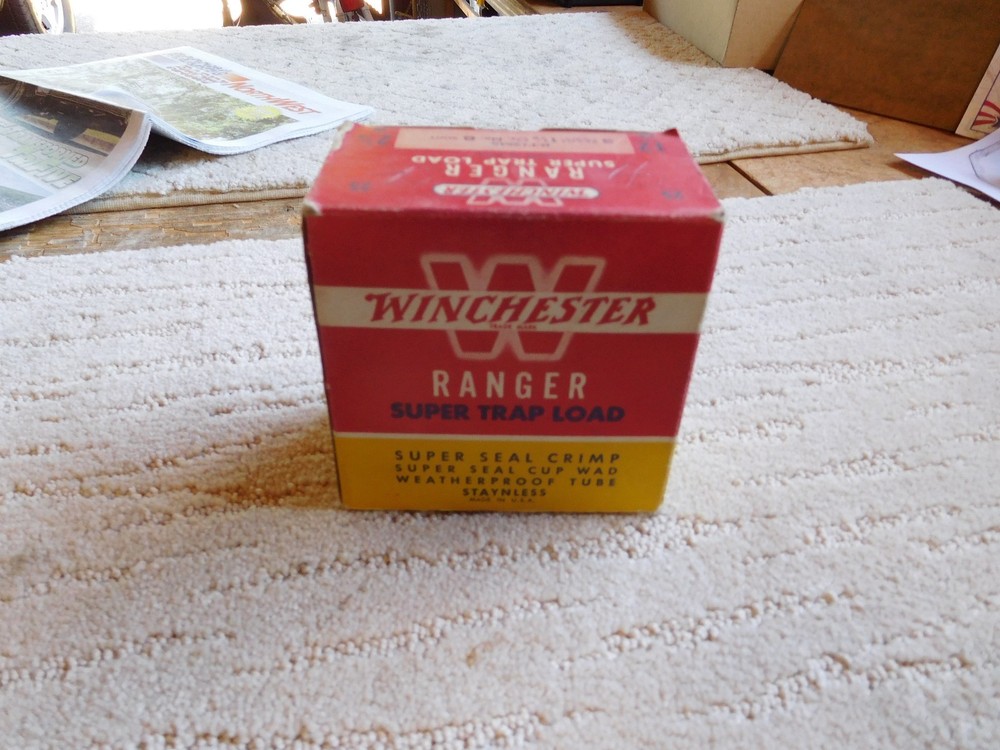 Winchester Ranger 12 ga. Shotgun Shell Box, empty,
