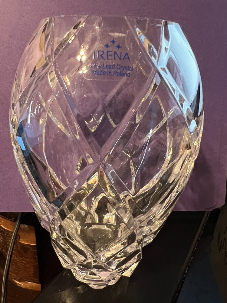 Irene Crystal Poland Vase