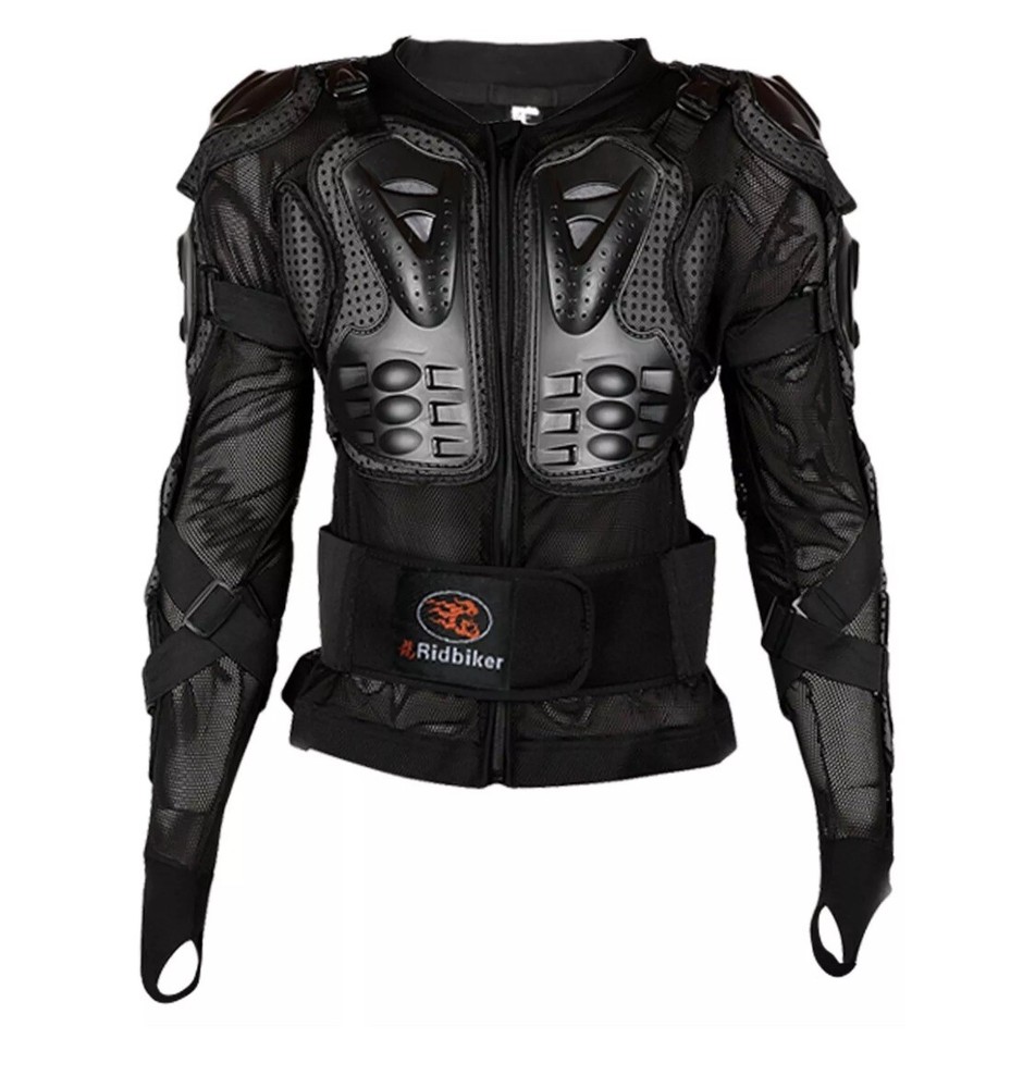 Ridbiker Motorcycle Full Body Armor Protector Removable Racing Jacket Size M