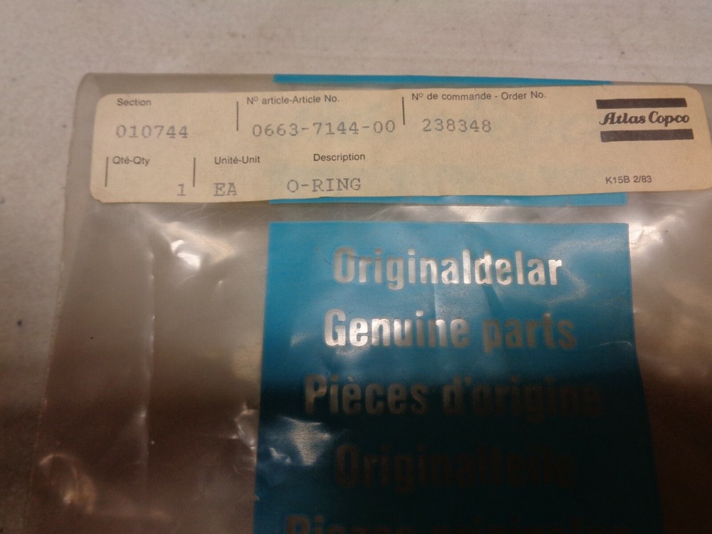 Atlas Copco O-Ring 0663714400
