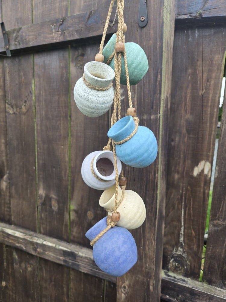 Miniature Hanging Clay Pots