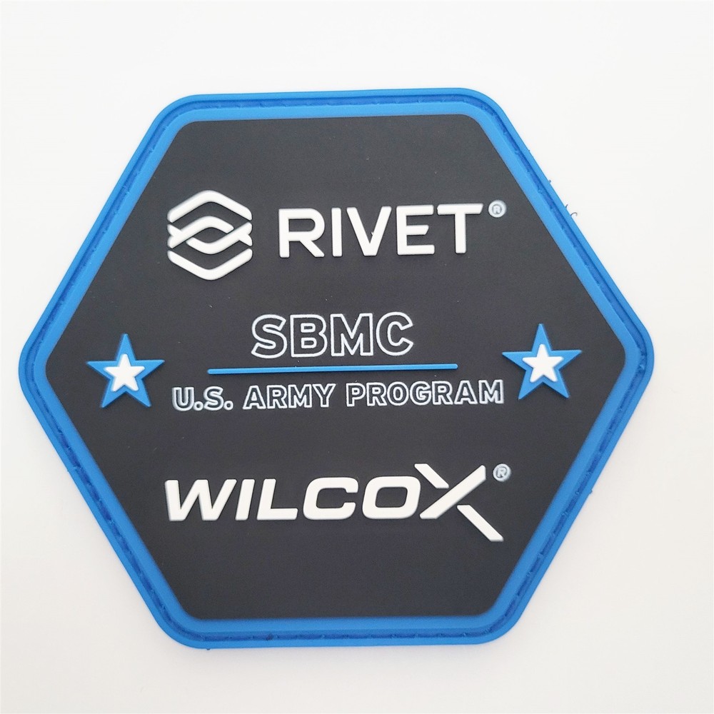 Wilcox & Rivet SBMC US Army Program PVC Hook & Loop Patch Military New