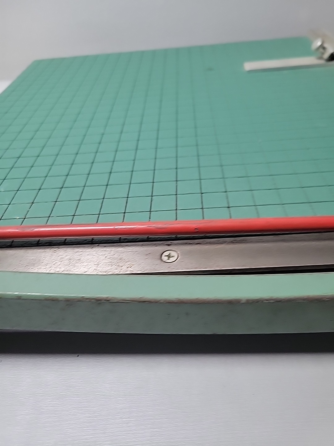 Vintage 13" Premier Brand Guillotine Paper Cutter. Manuf by Photo Materials Co.