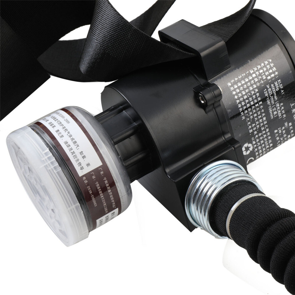 Electric Full Face Gas Mask Constant Flow Respirator Supplied Air Fed System