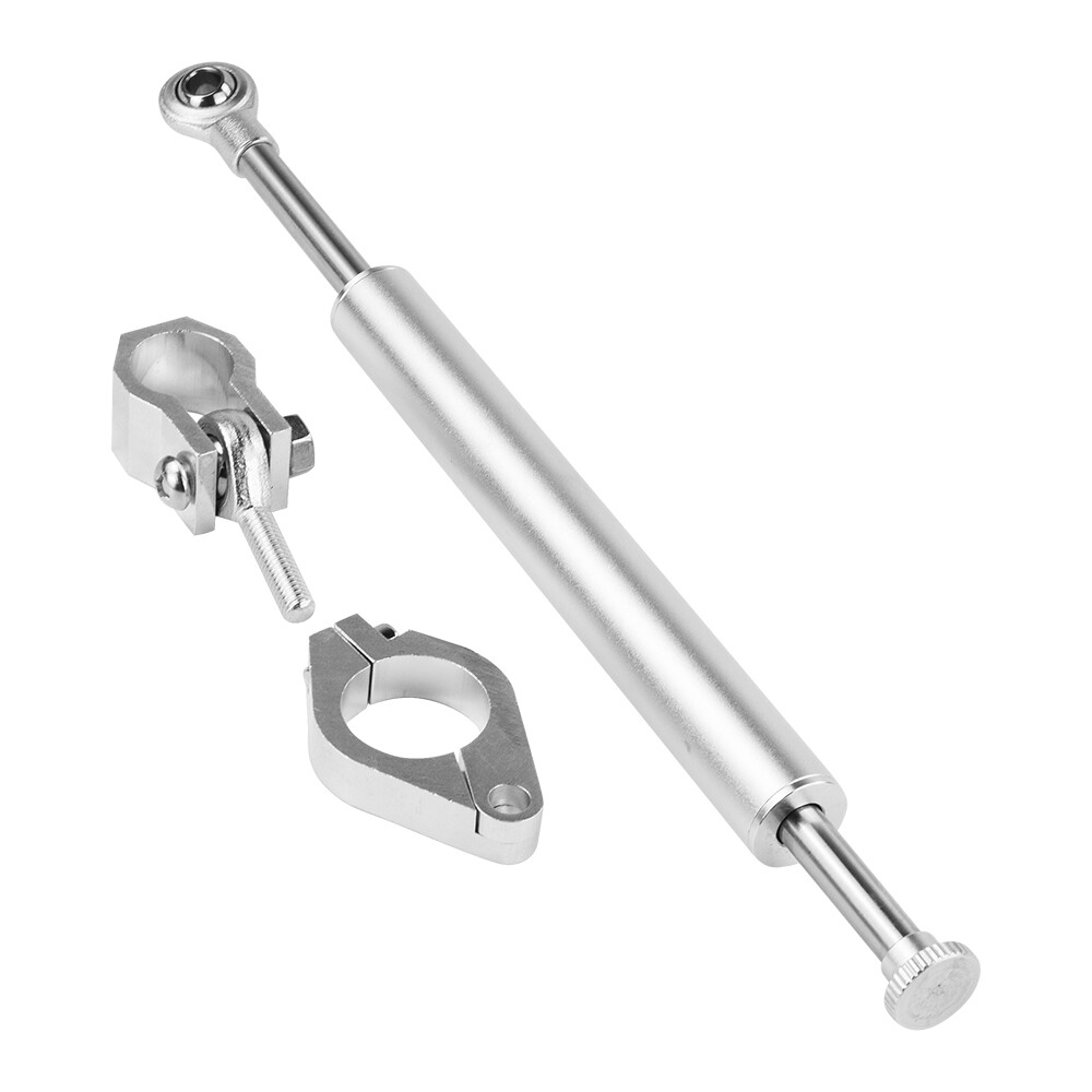 Universal Motorcycle Silver Stabilizer Steering Damper Fork For Honda CB1000R