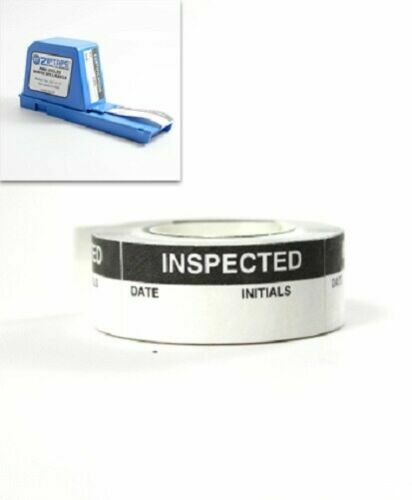 ZipTape Pre-Titled INSPECTED Write On Labels NEW