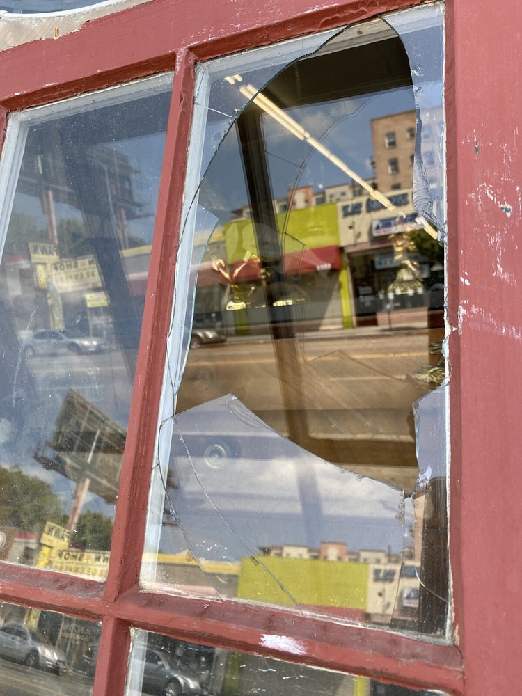 Old Window 71 x 24 15 pane glass