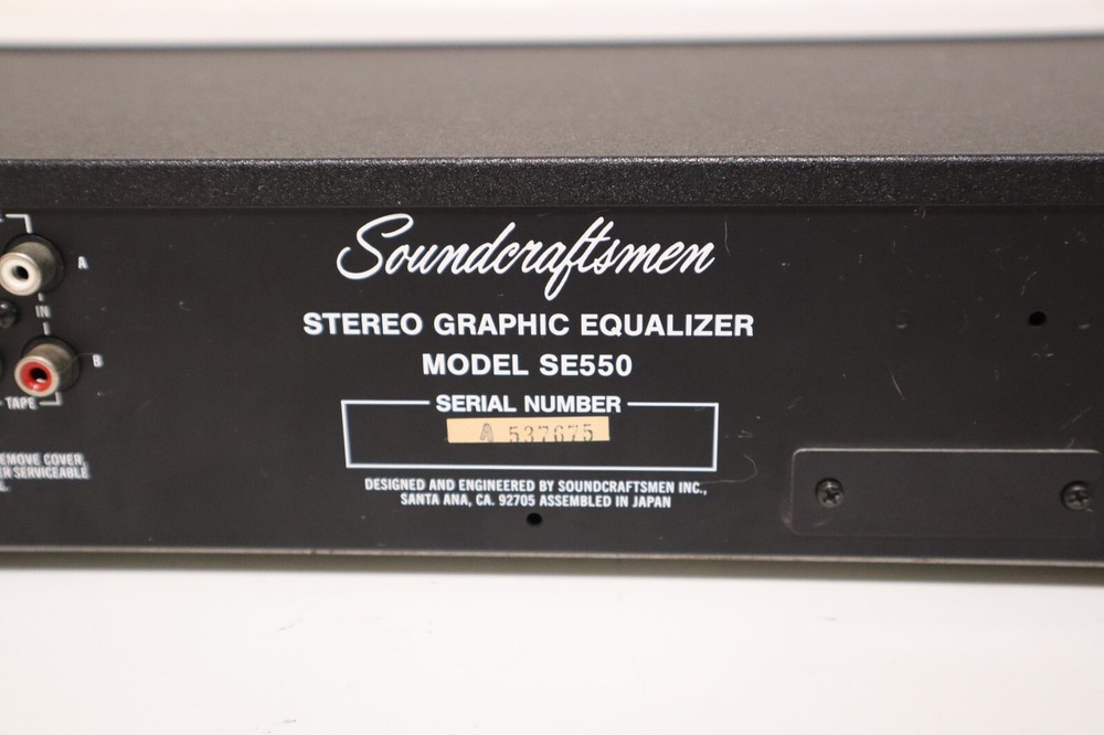 Soundcraftsmen SE550 equalizer - Tested Working
