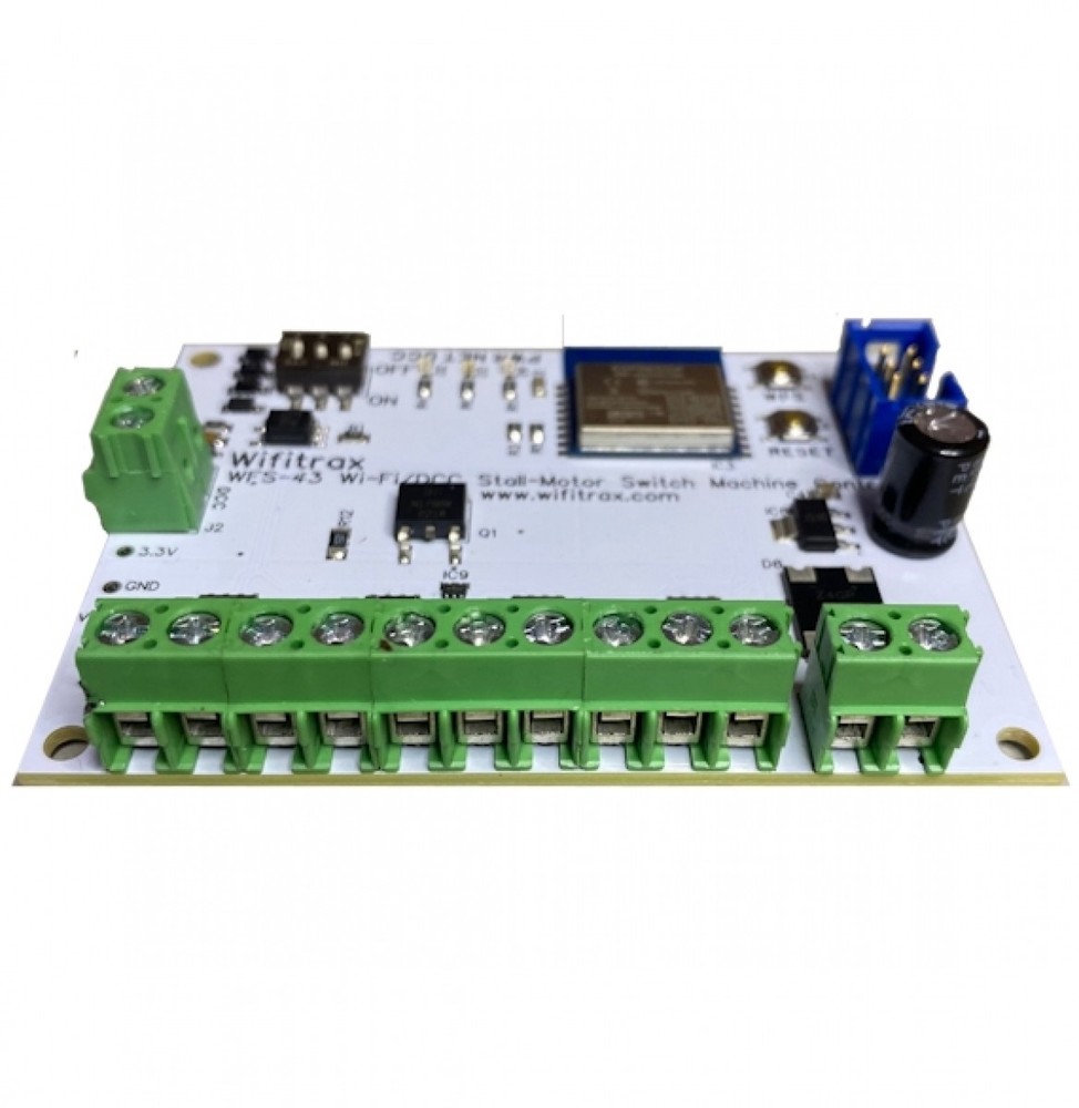 WifiTrax WFS-43 Quad Wi-Fi/DCC Stall-Motor Switch Machine Controller