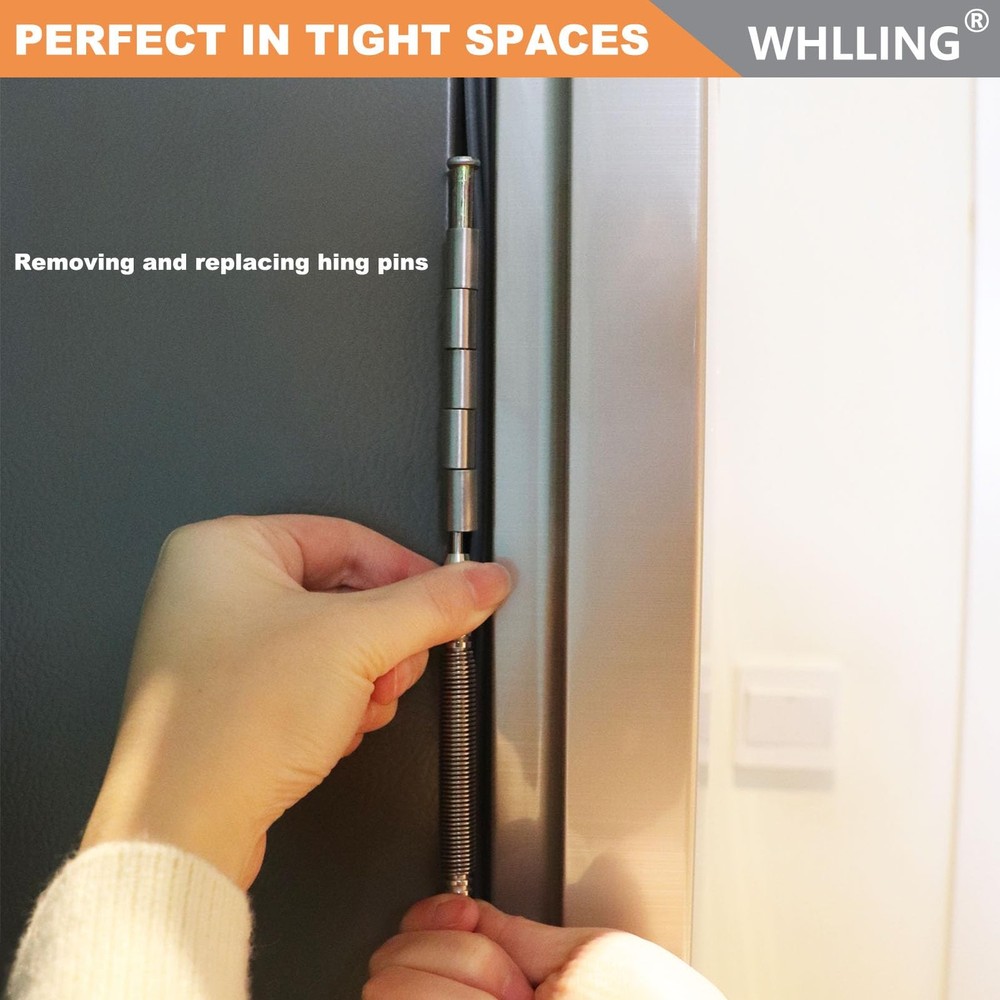 WHLLING Hammerless Door Pin Removal Tool, Spring Driven Hinge Punch