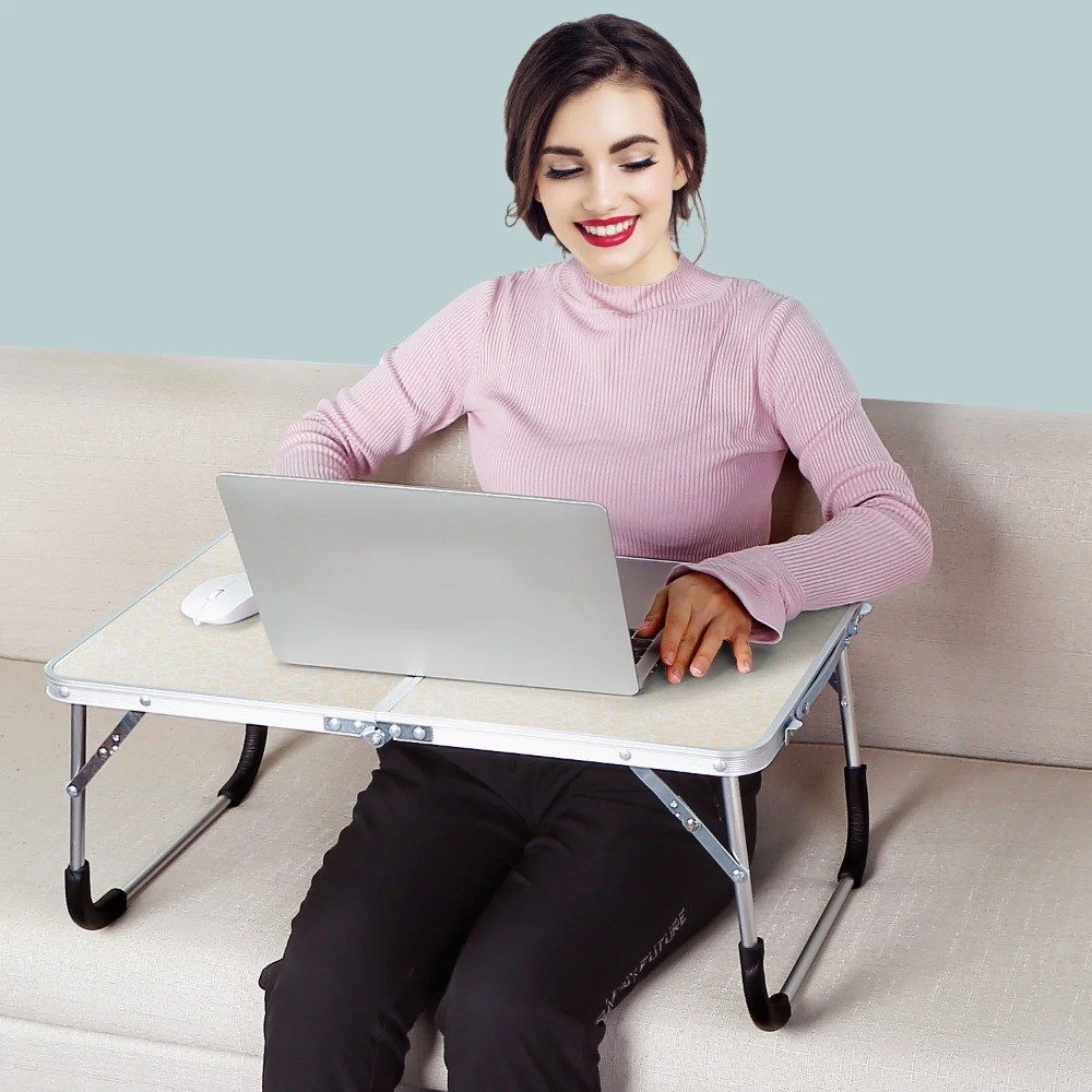 Foldable Laptop Table Bed Desk Lap Tray For Sofa Couch Floor Dormitory​