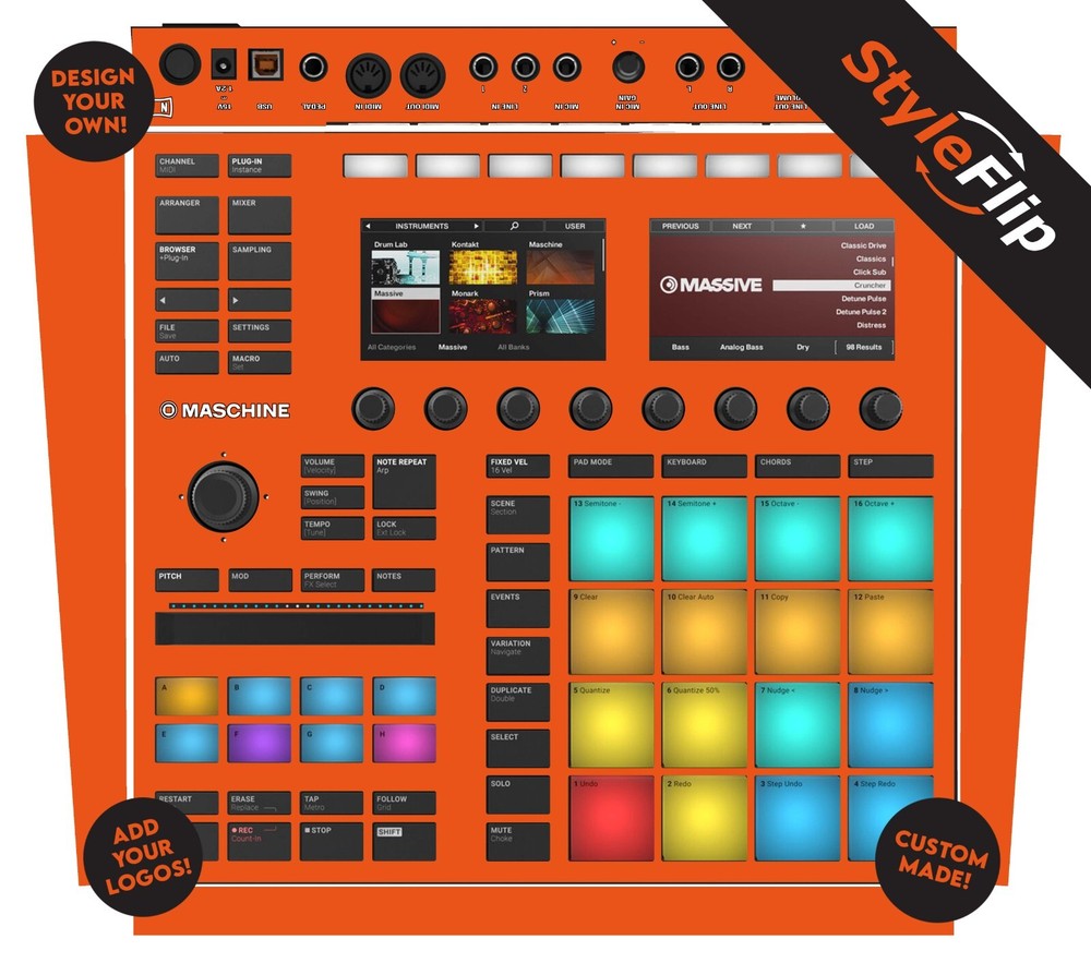 Native Instruments Maschine MK3 | Custom Design | Protective Decal | StyleFlip