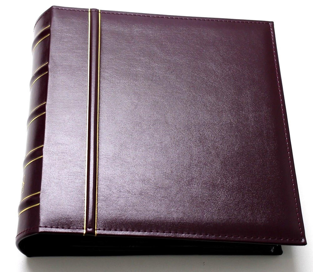 Album for 200 First Day Covers, Letters, Envelopes or Postcards DARK RED