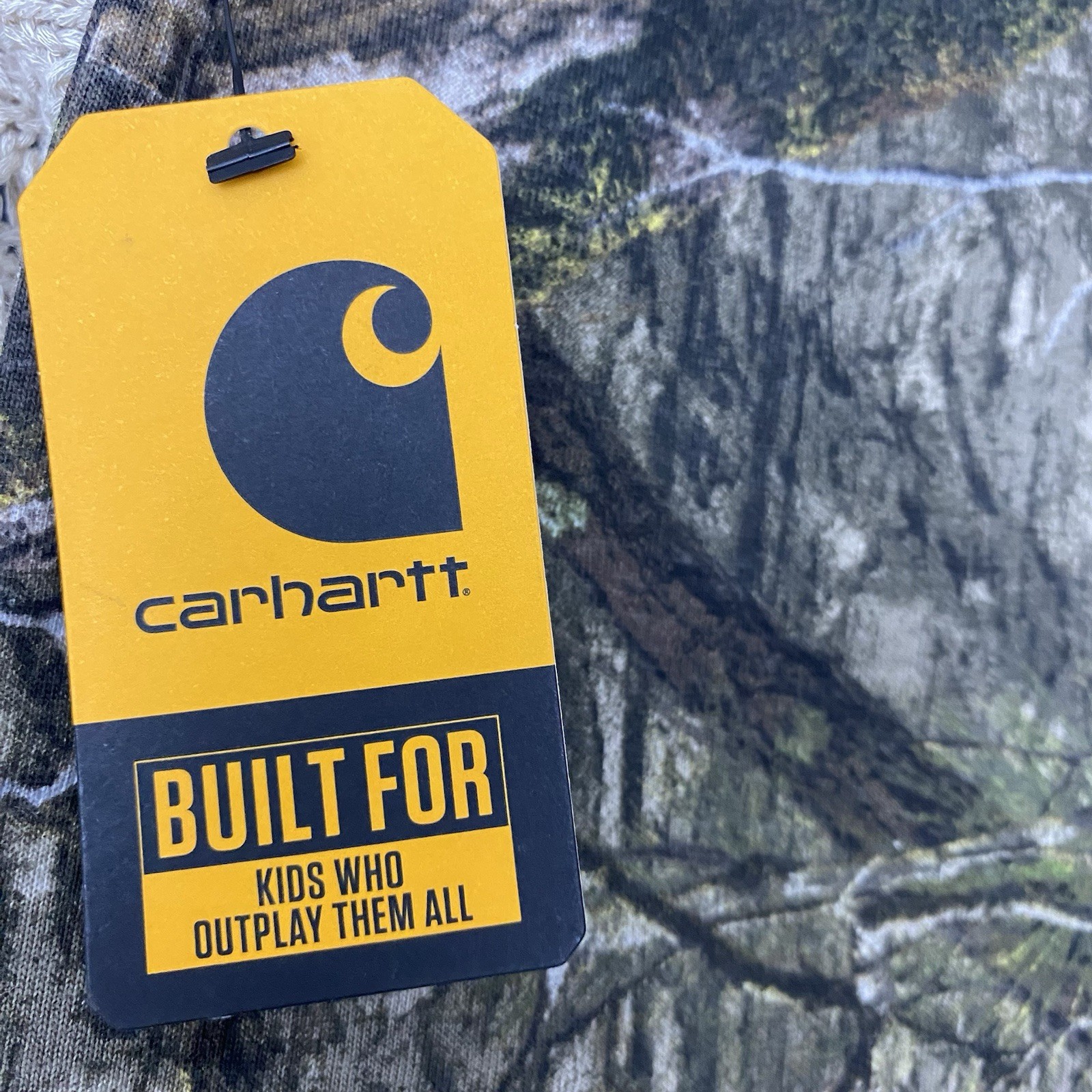 Carhartt Baby Boys 12 Months Camo Bodysuit and Canvas Shortall Set 2 Piece Set