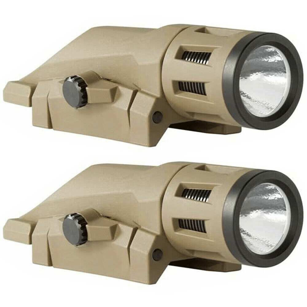 2PCS Tactical 400 Lumen Weapon Mounted Light Multifunction Strong LED Flashlight