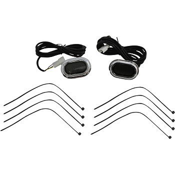 CUSTOM DYNAMICS CD-PLUG-SC Chrome Smoke LED PLUGZ Antenna Grommet Lights