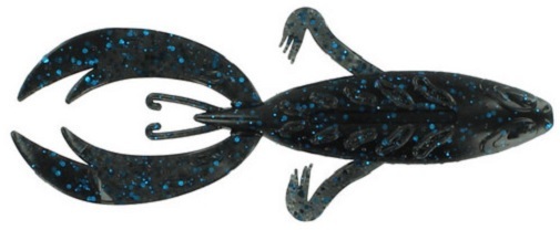 Big Bite Baits 4" Rojas Fighting Frog - Black Blue Flake