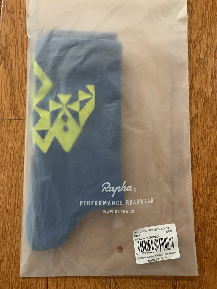 Rapha Pro Team Willunga Socks New W Tag - Medium